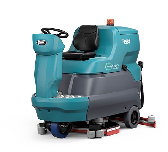 T1581 Ride-On Floor Scrubber-Dryer Left